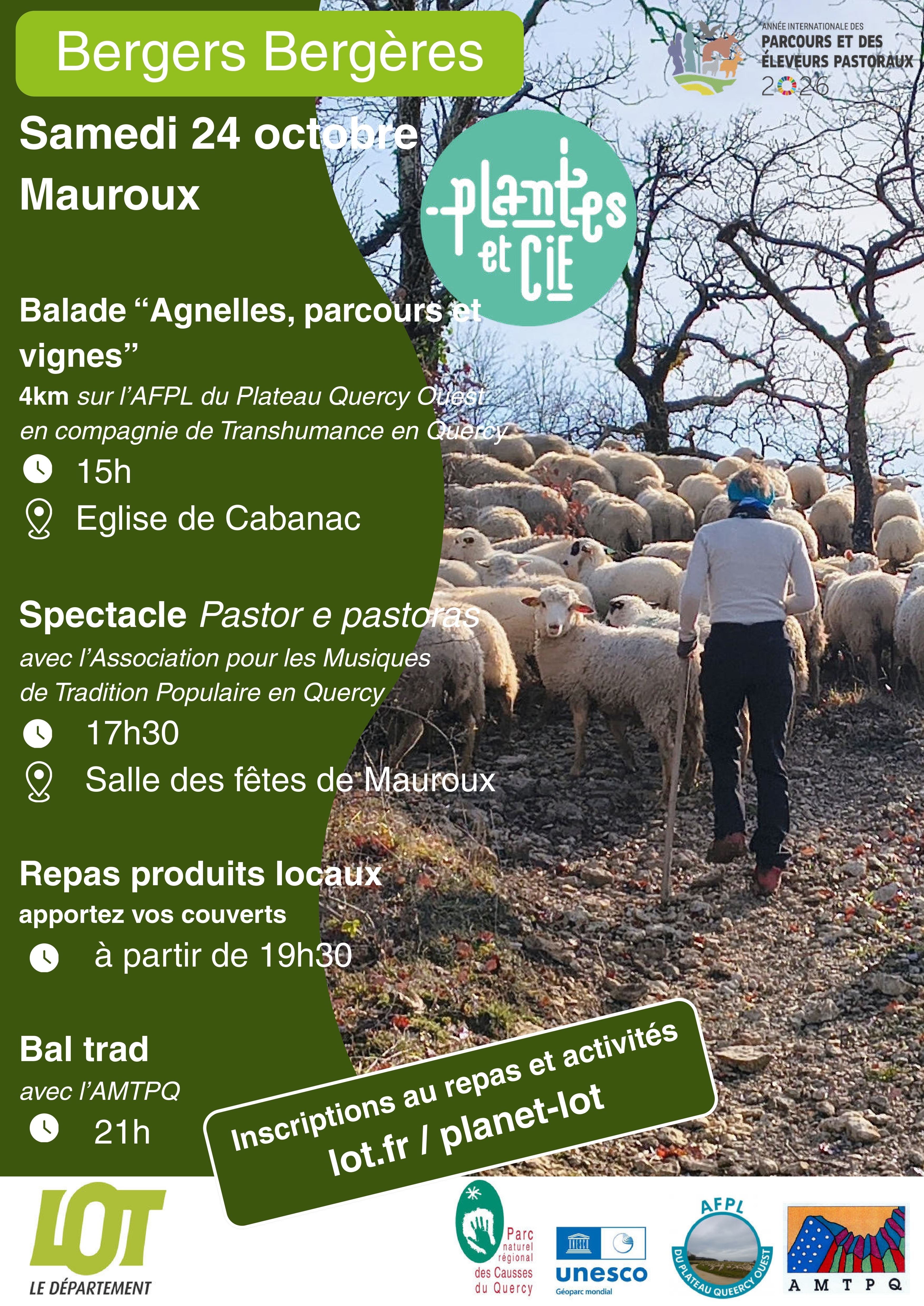 Figeac : Plantes et Cie : bergers, bergères