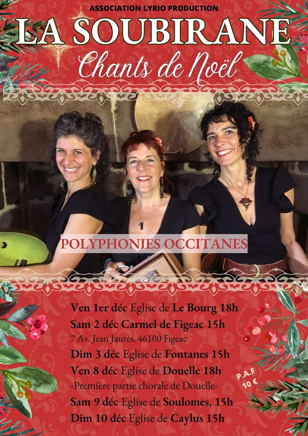 Figeac : Concert de Noël à Figeac avec La Soubirane