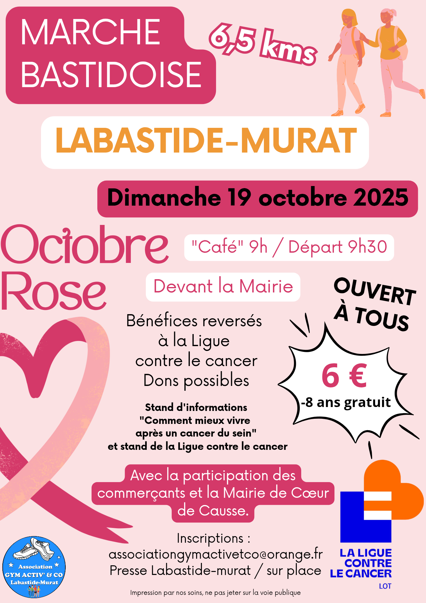 Figeac : Marche bastidoise pour Octobre Rose