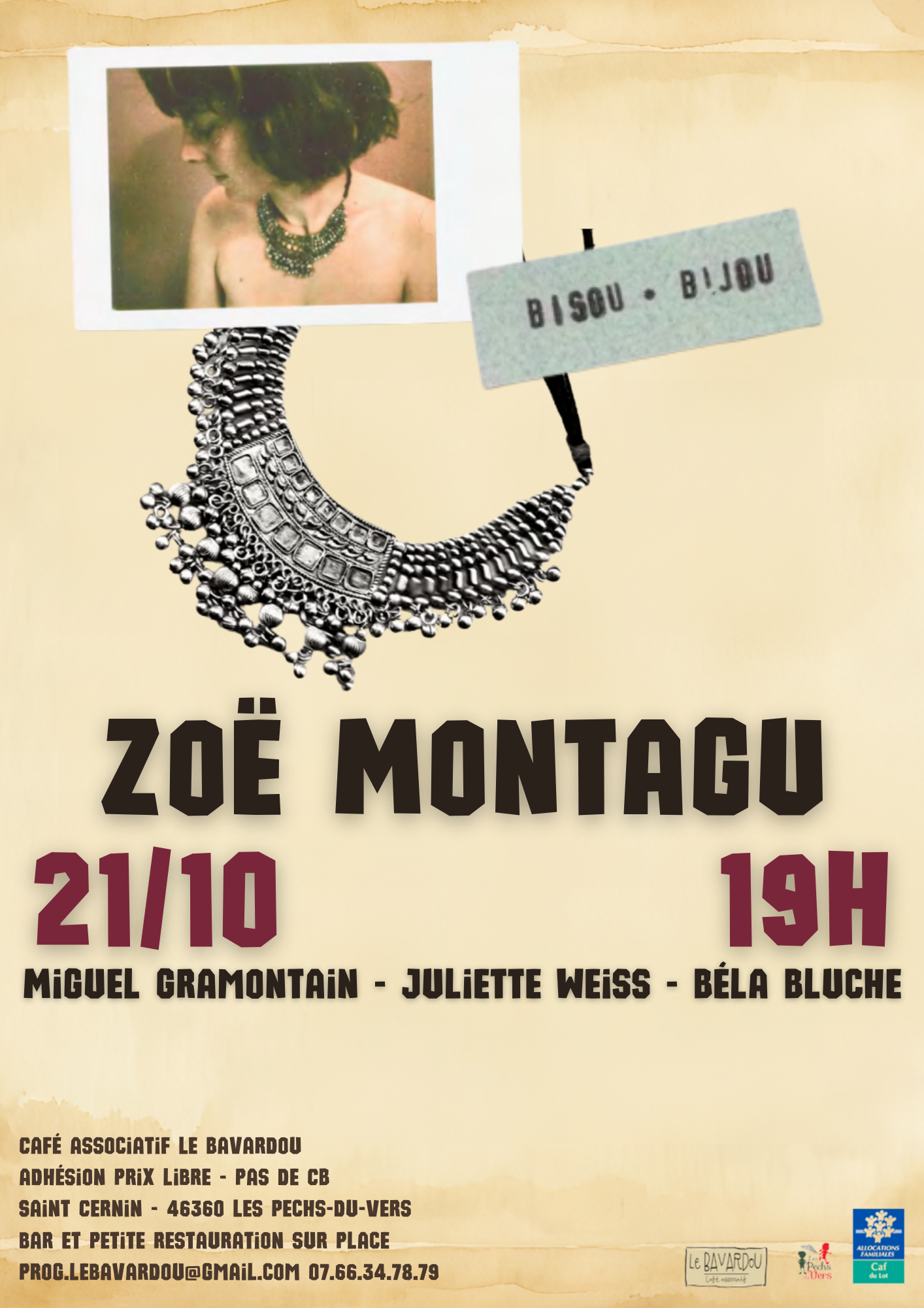 Figeac : Concert au Bavardou - Zoë Montagu