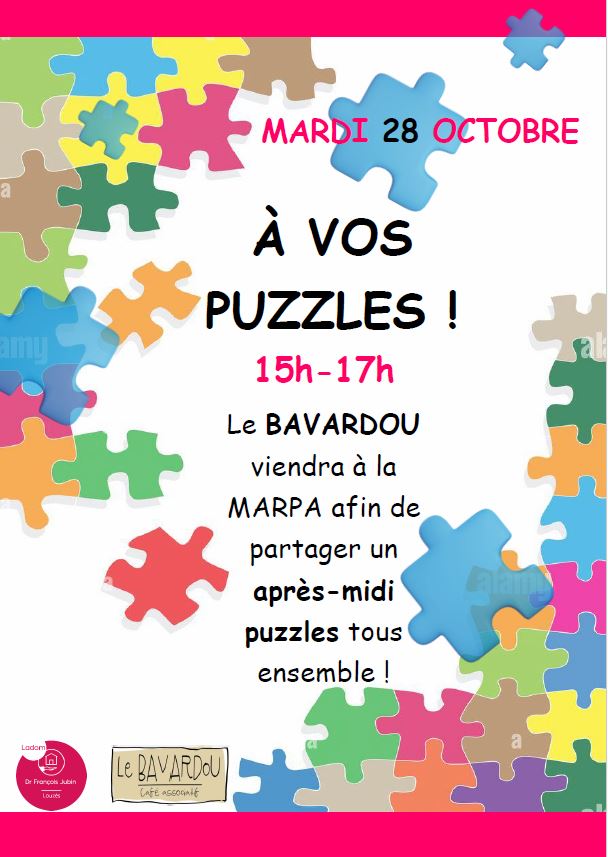 Figeac : Un après-midi PUZZLES avec le BAVARDOU à la MARPA de Lauzès