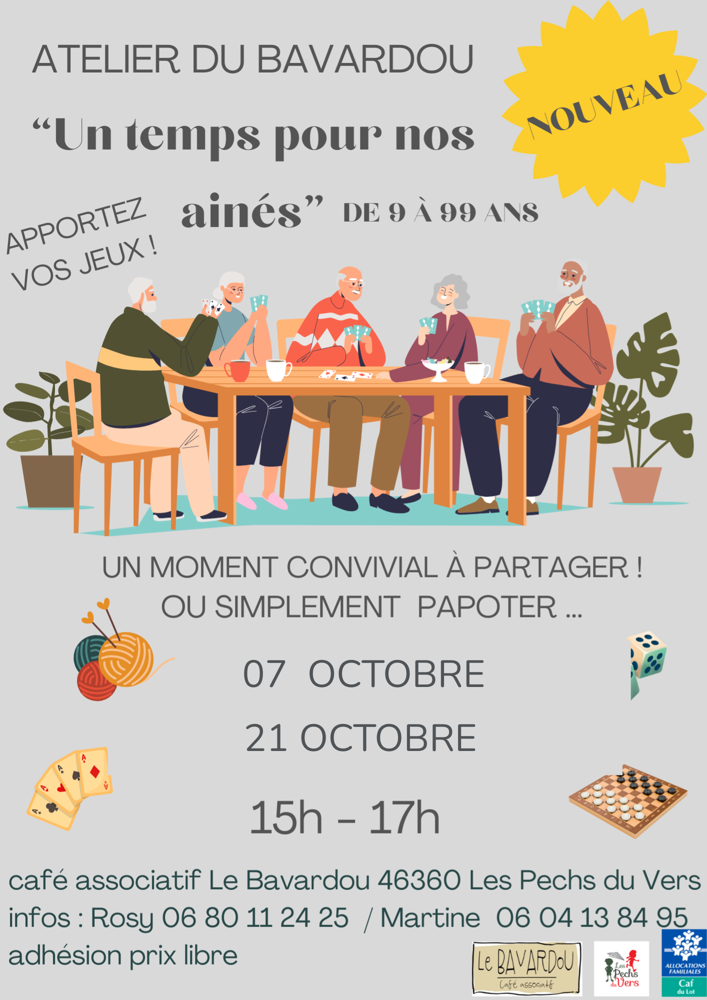 Les Ateliers du Bavardou : Un temps pour nos aînés