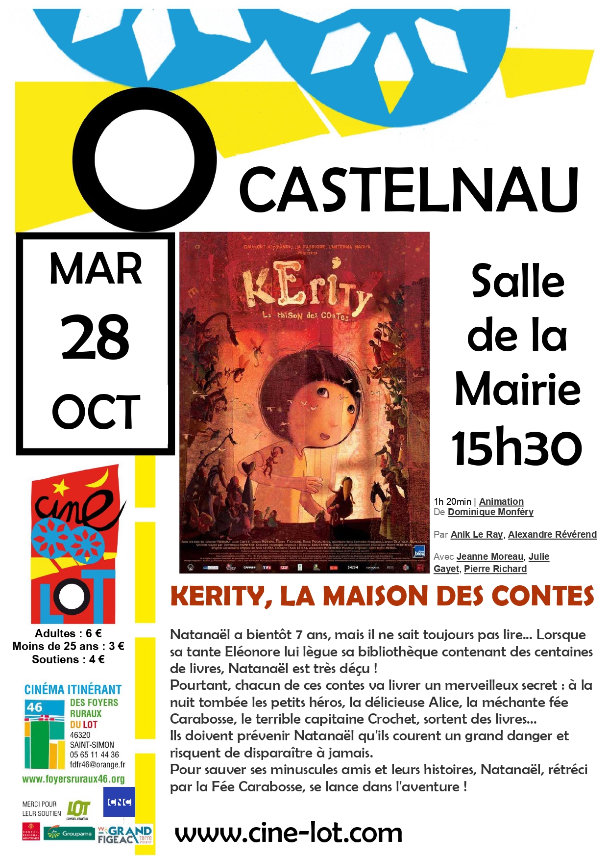 Figeac : Ciné-Lot : Kerity, la maison des contes