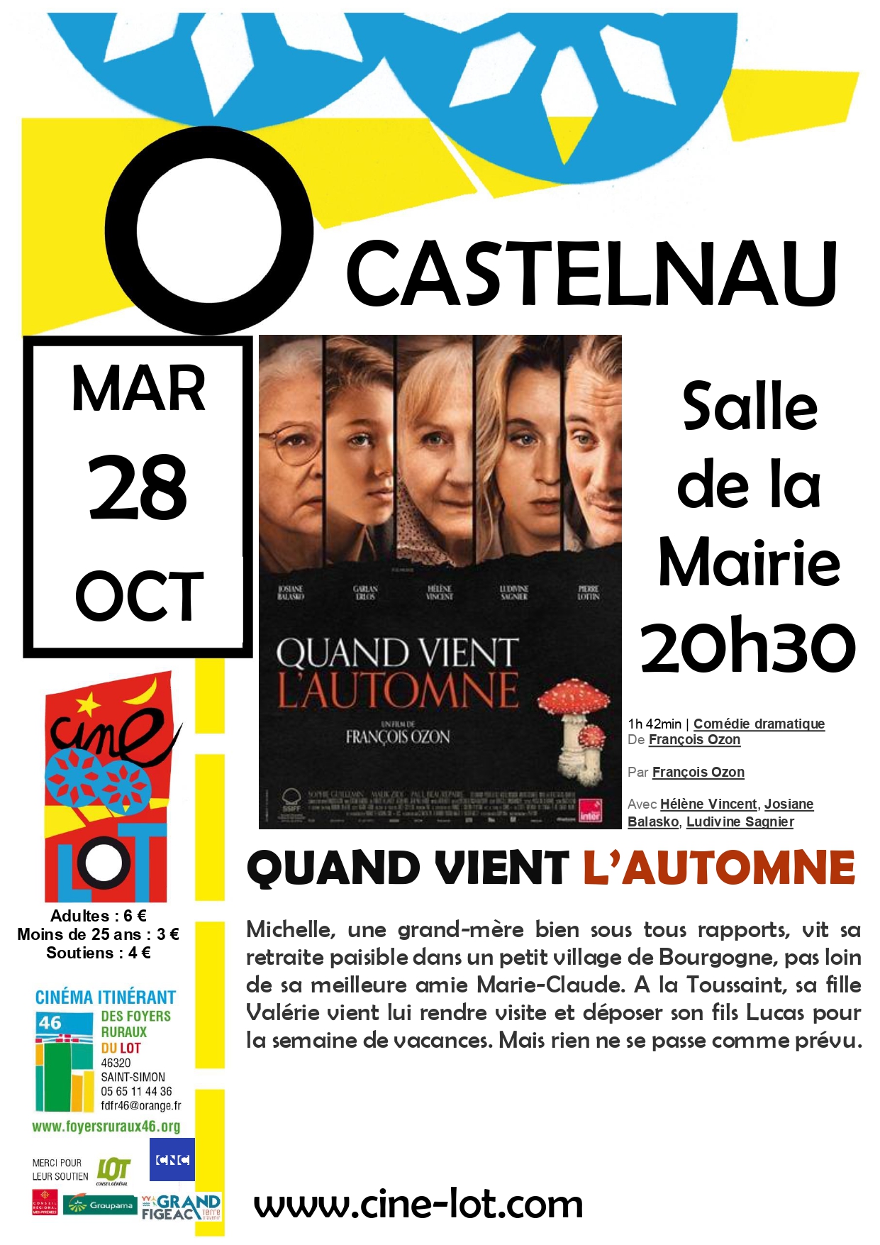 Figeac : Ciné-Lot : Quand vient l'automne
