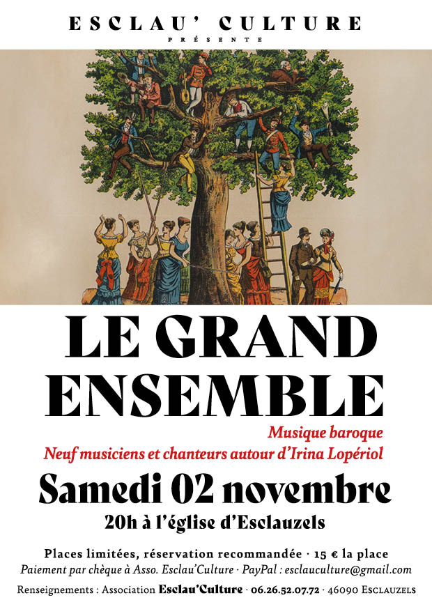 Figeac : Concert à Esclauzels : Le Grand Ensemble Baroque