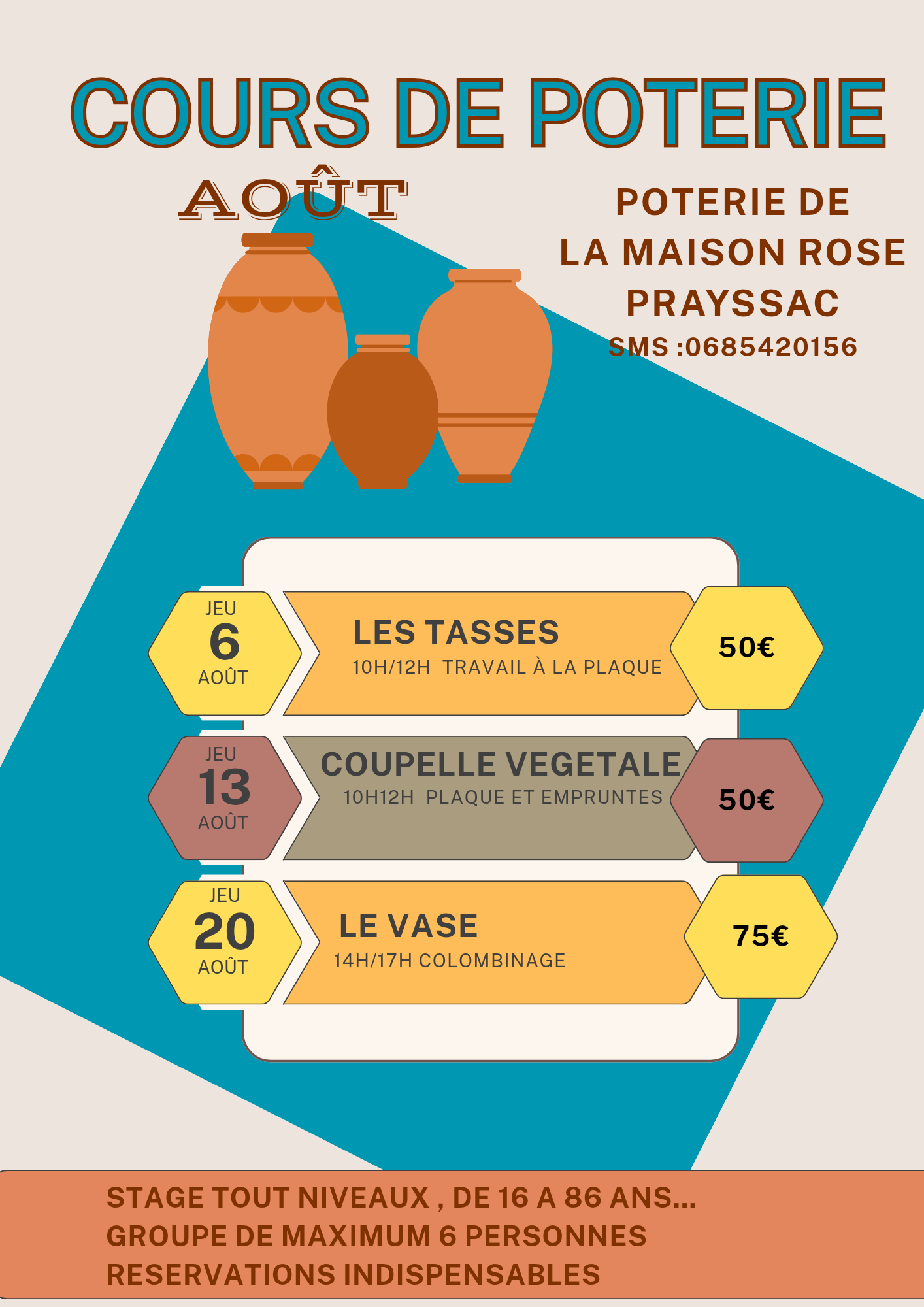 Figeac : Atelier modelage pour adulte 