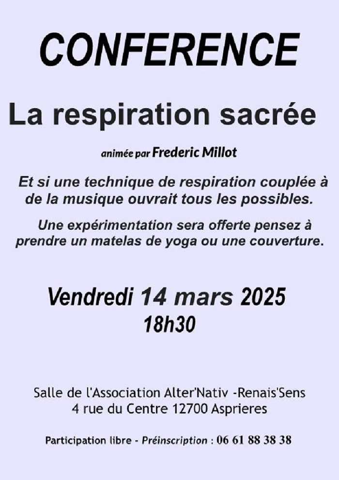 Conférence à Asprières: 