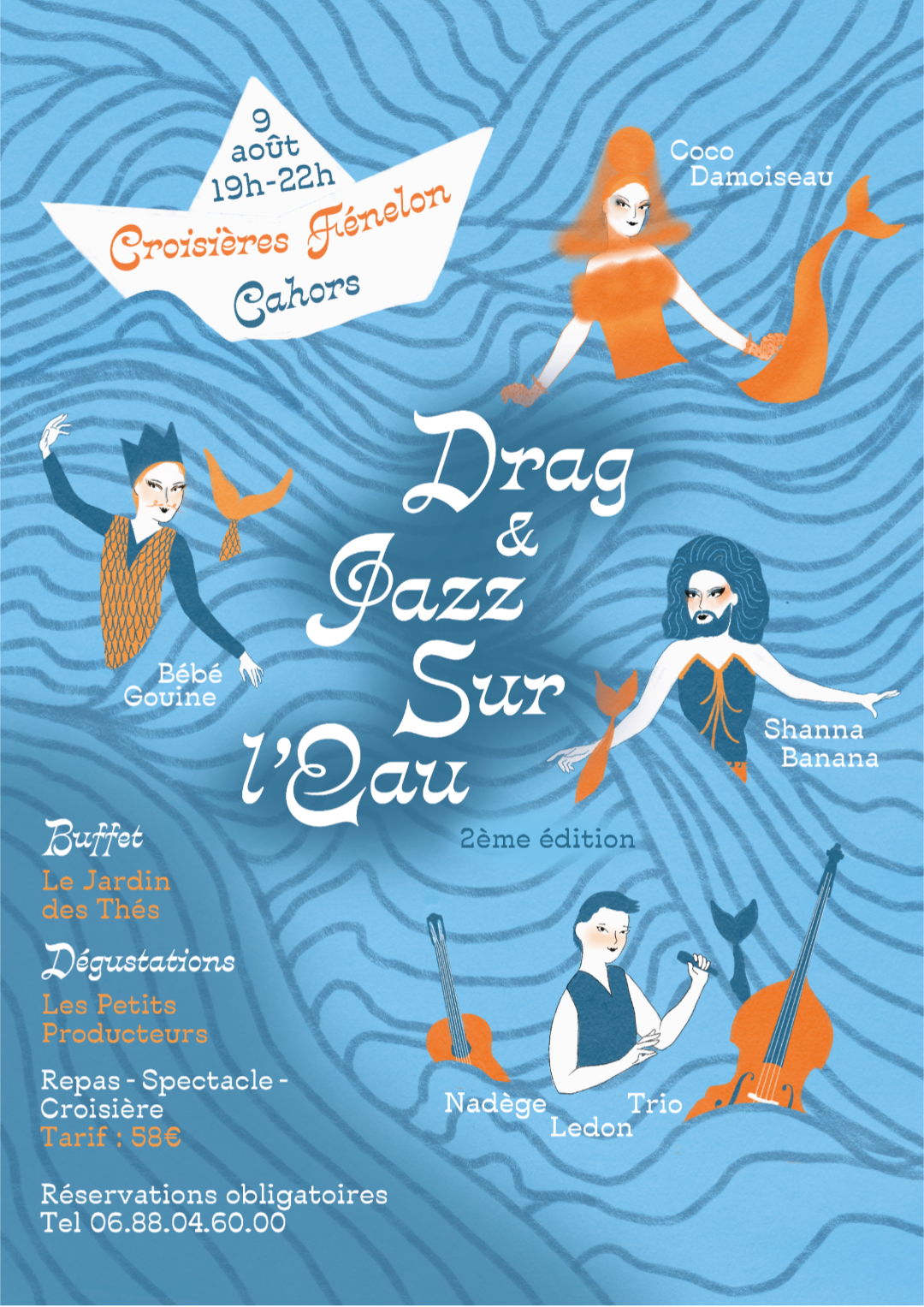 Figeac : Drag & jazz Sur l'eau