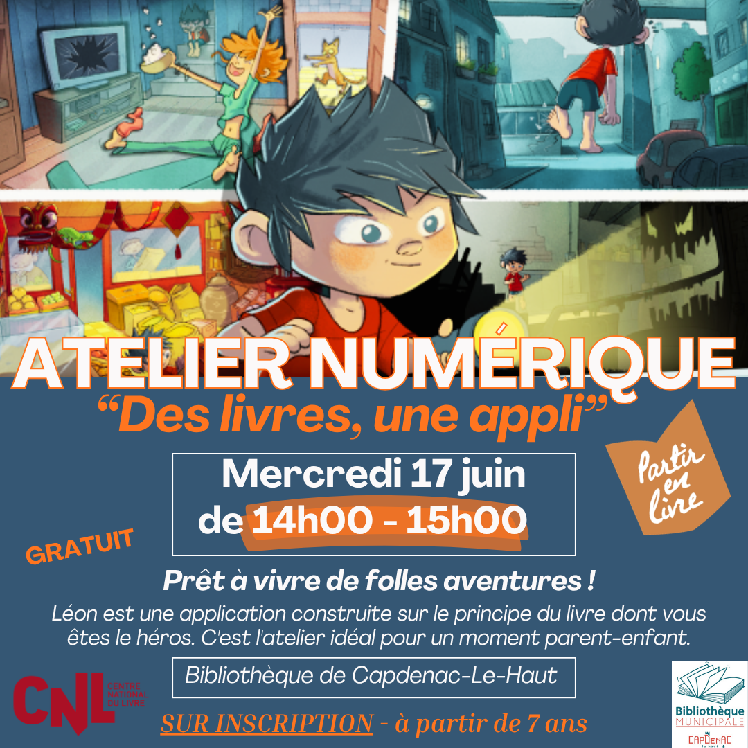 Figeac : Atelier Numérique : “Des livres, une appli” à la bibliothèque de Capdenac-Le-Haut