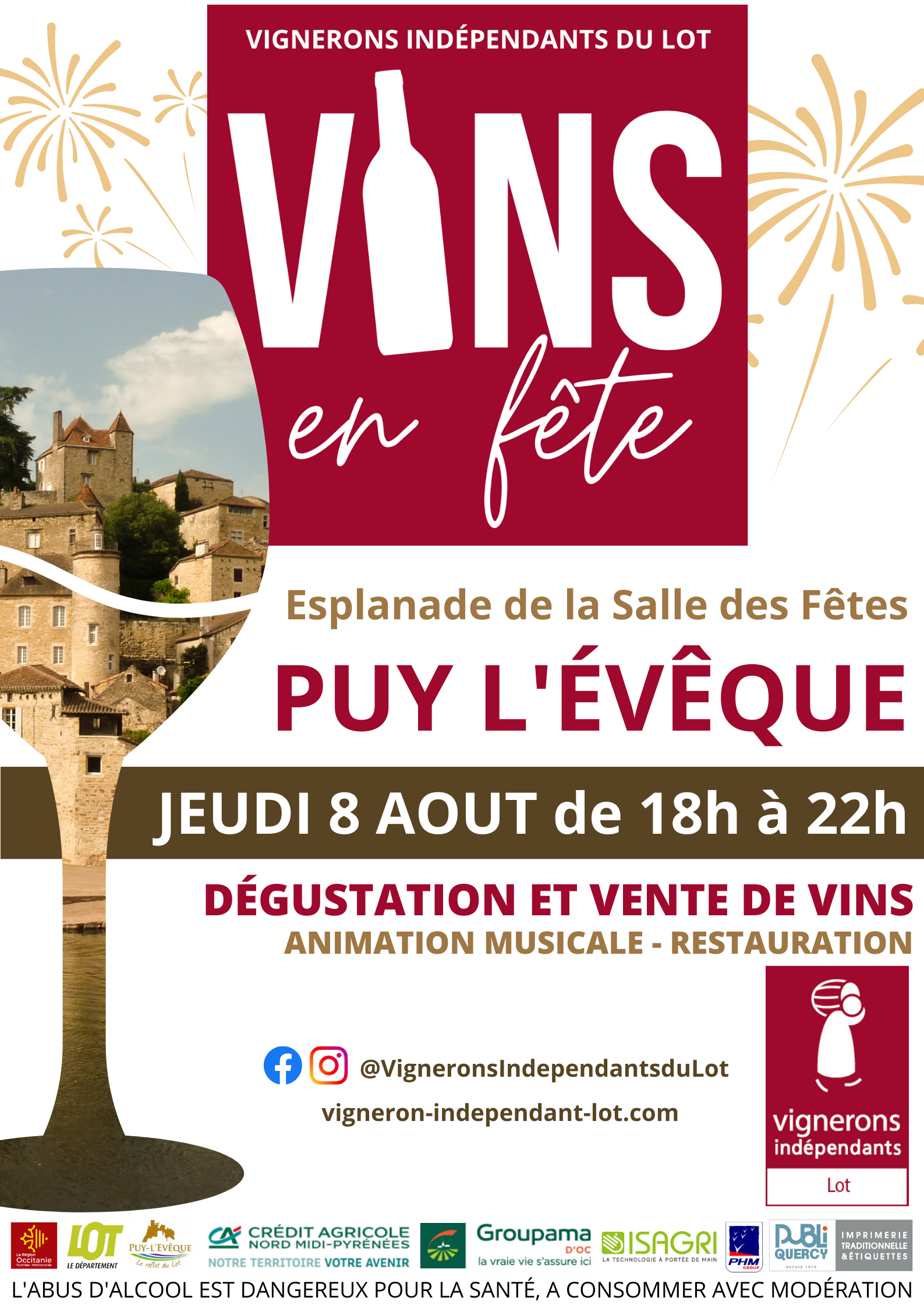 Figeac : Vins en fête à Puy-l'Evêque