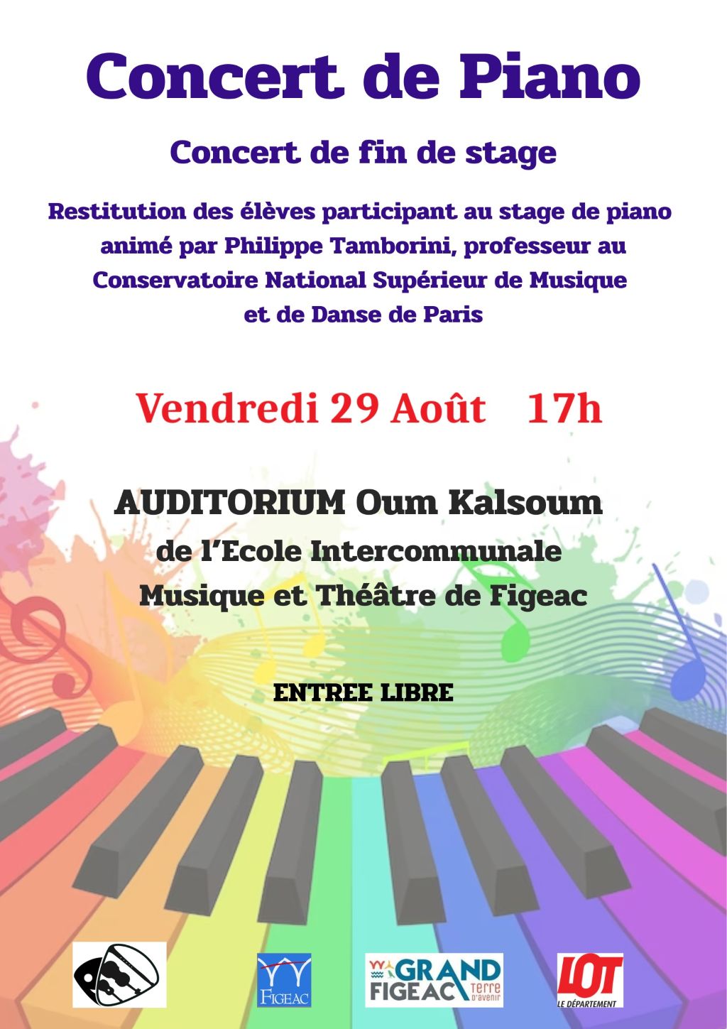 Figeac : Concert de fin de stage à Figeac