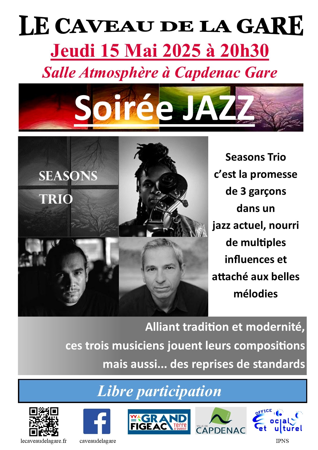 Figeac : Concert de Seasons Trio