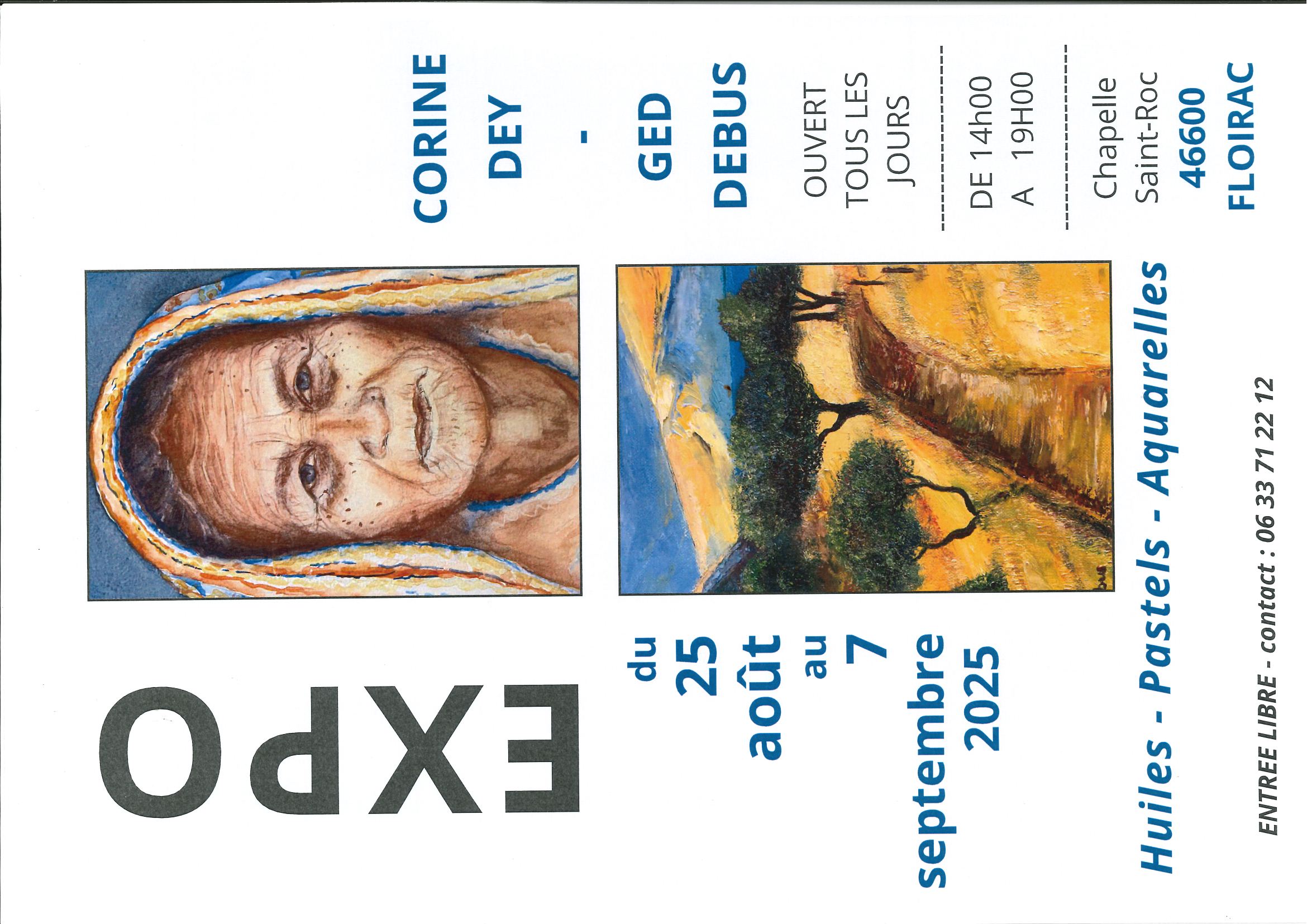 Figeac : Exposition Huiles, Pastels et Aquarelles à la Chapelle de Floirac