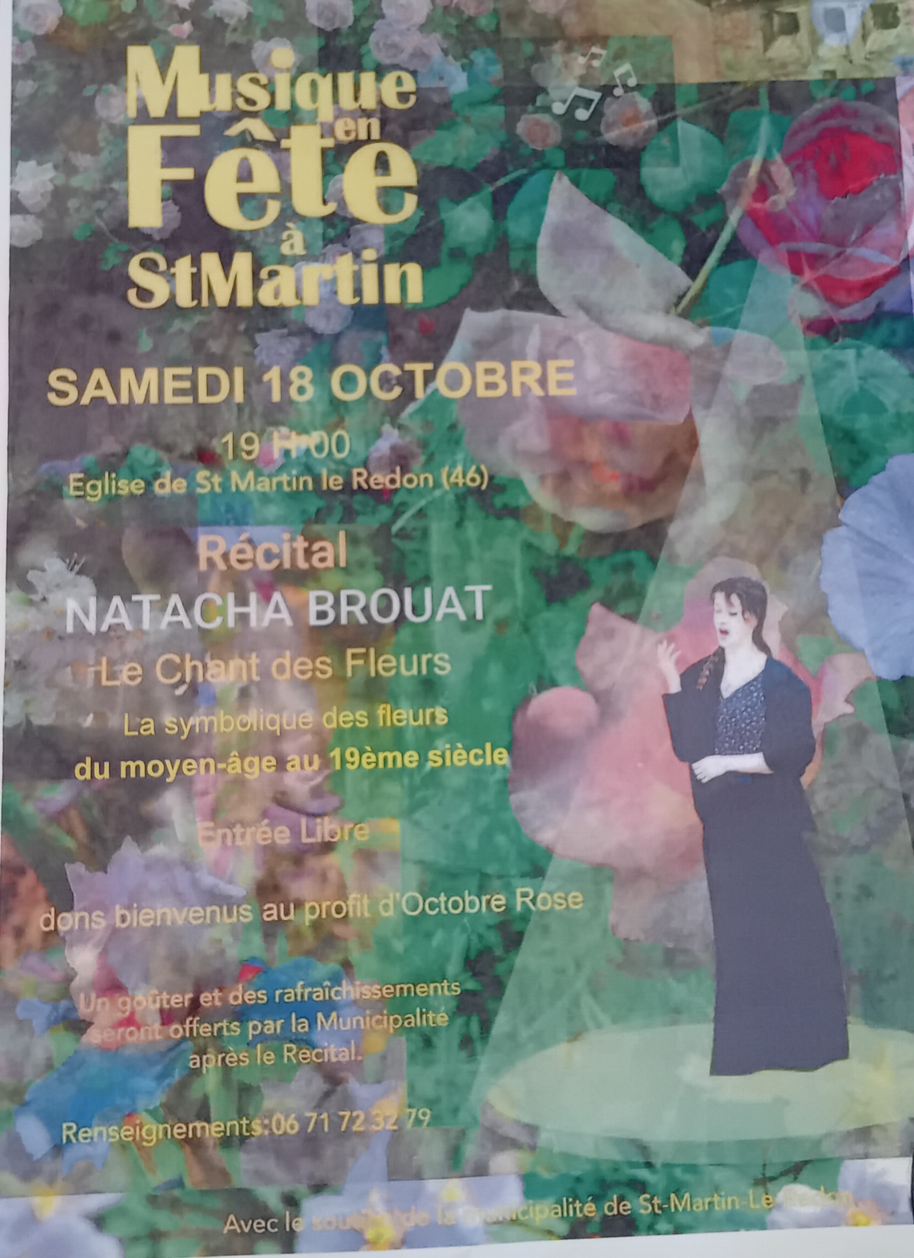 Figeac : Musique en Fête à Saint-Martin : Récital Natacha Brouat – Le Chant des Fleurs