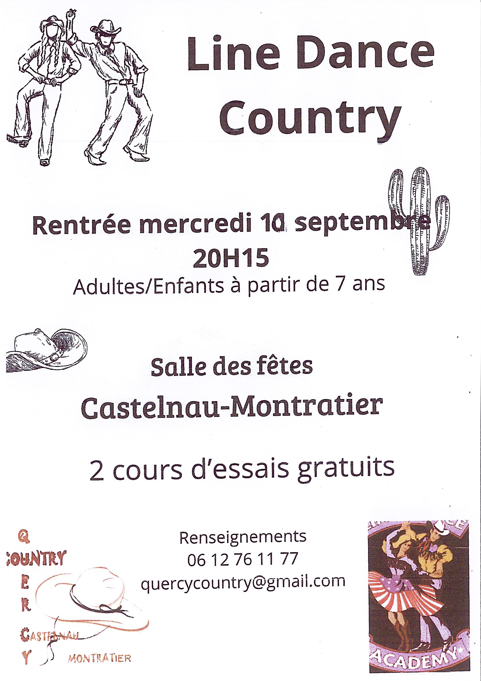 Figeac : Cours de Line Dance Country organisé par Quercy Country
