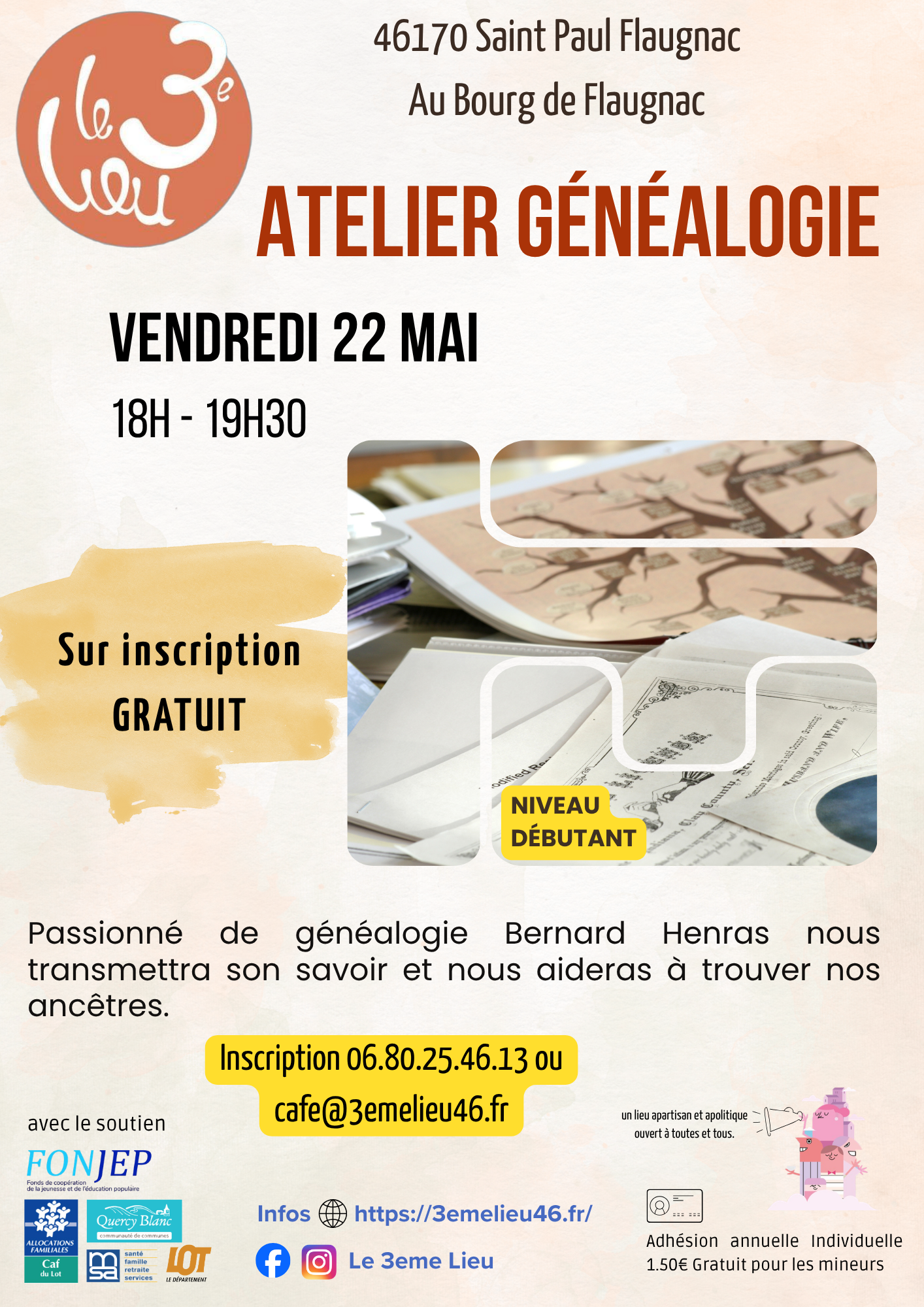 Figeac : Atelier généalogie