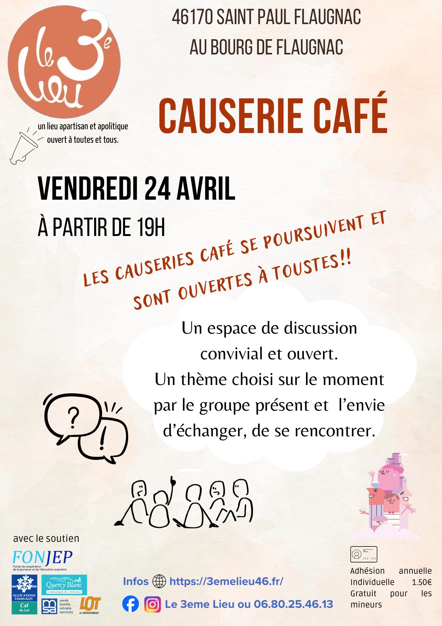 Figeac : Causerie café au 3ème Lieu