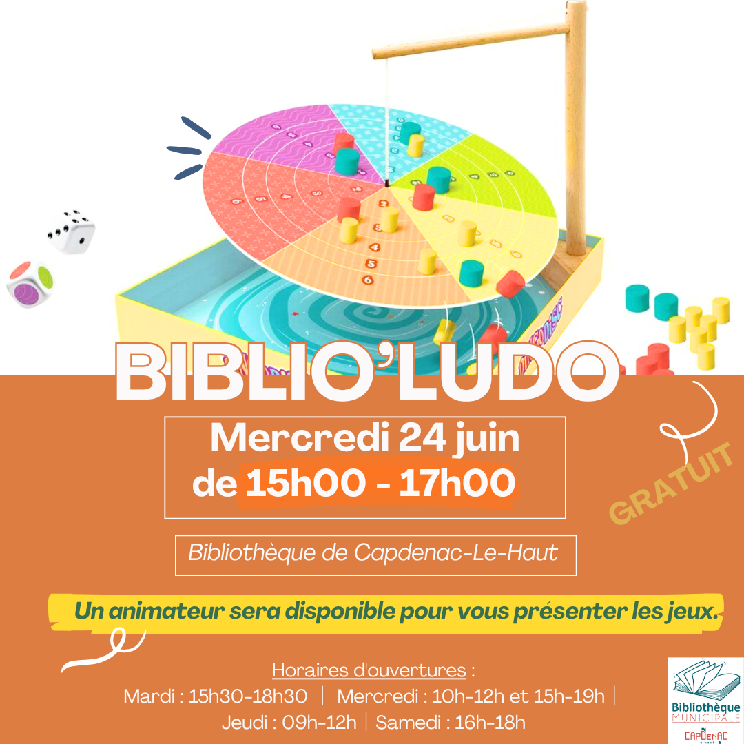 Figeac : Biblio'Ludo à la bibliothèque de Capdenac-le-Haut