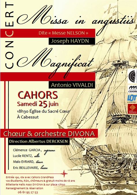 Figeac : Concert de musique classique du chœur et orchestre Divona