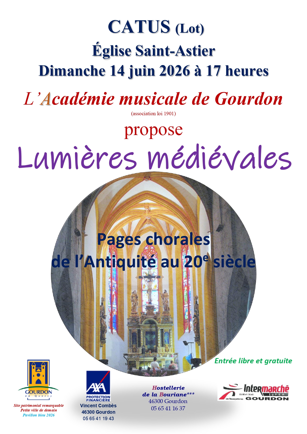 Figeac : Concert Lumières médiévales