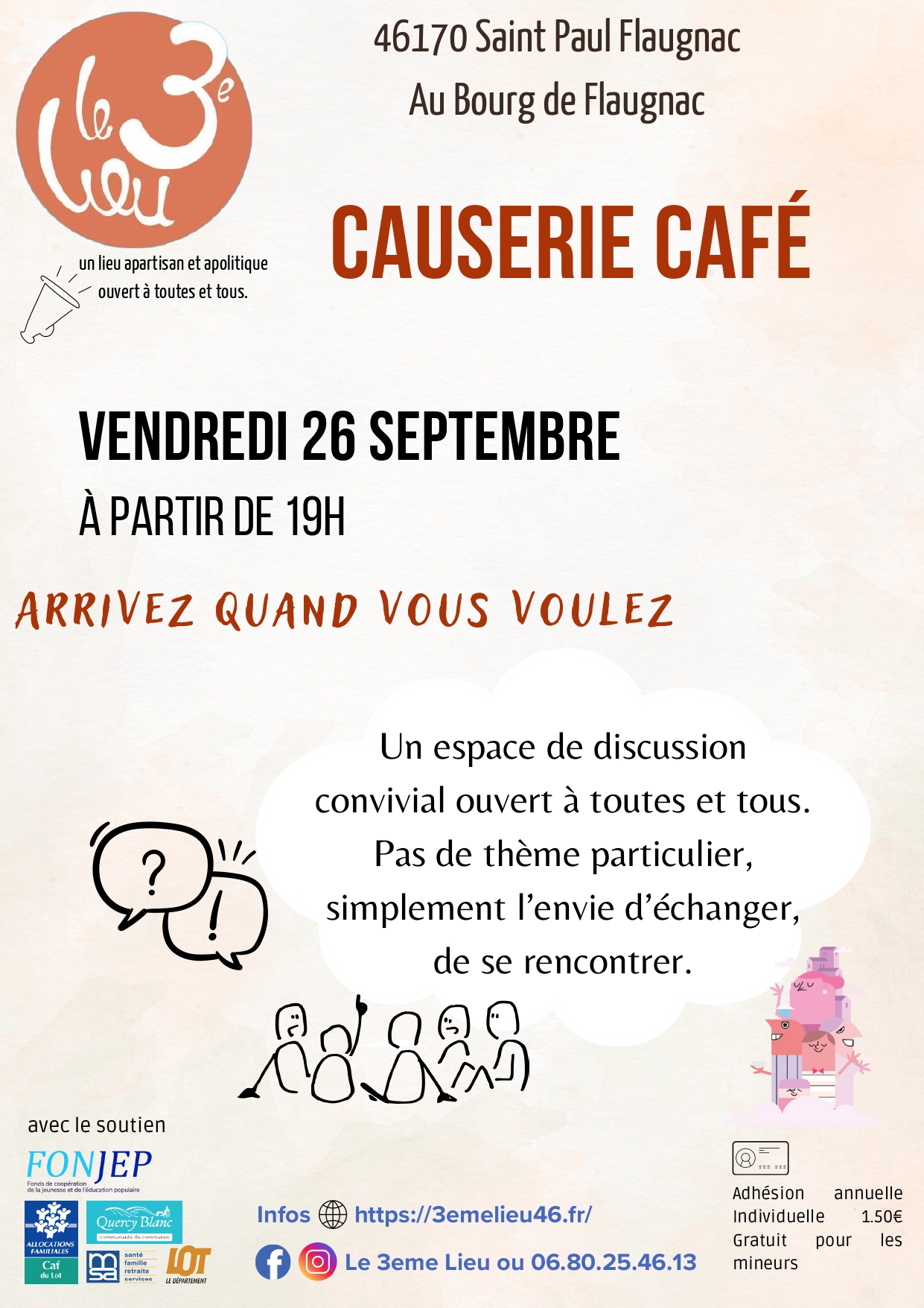Figeac : Causerie Café au 3ème lieu