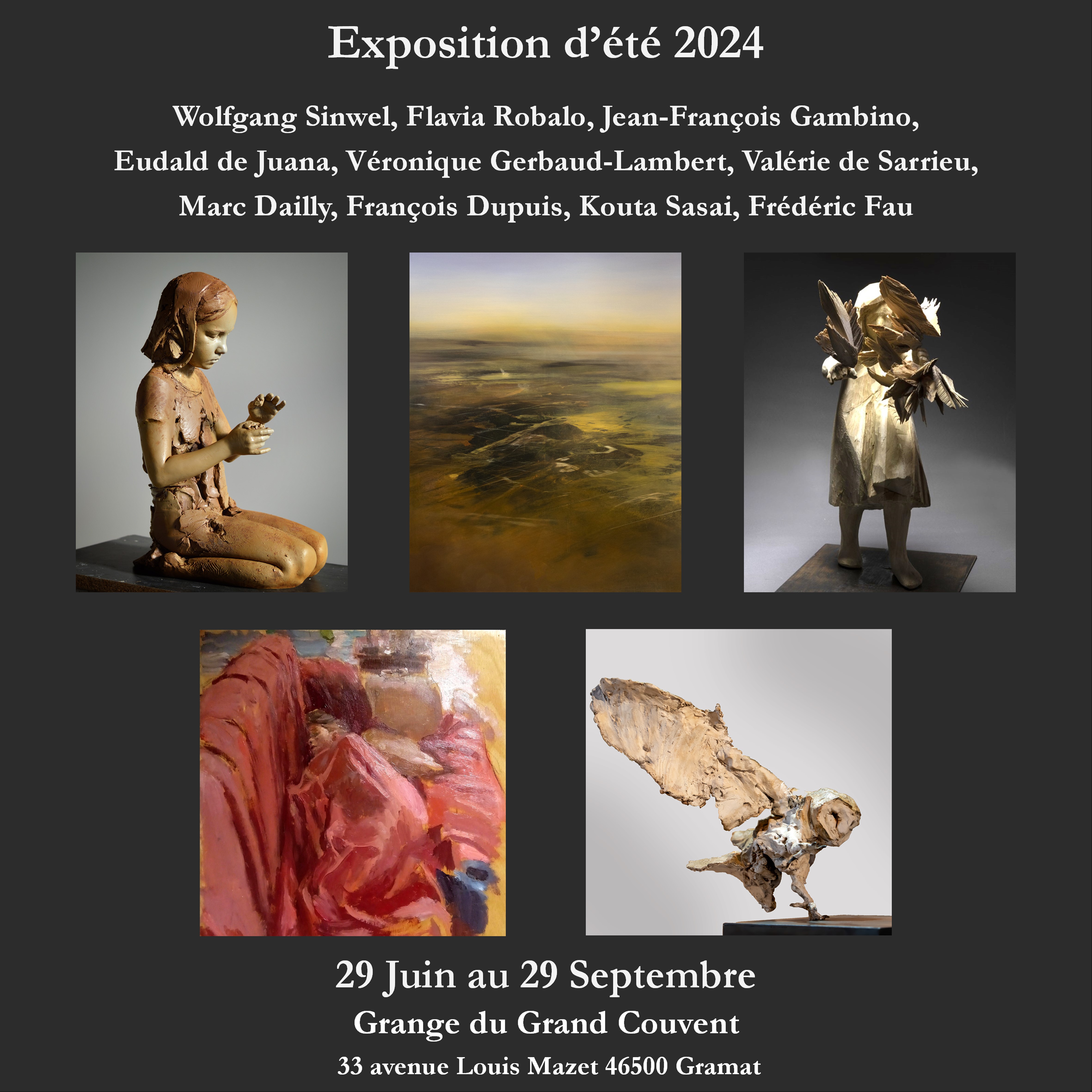 Figeac : Exposition d'été 2024 à la Galerie MHB contemporain