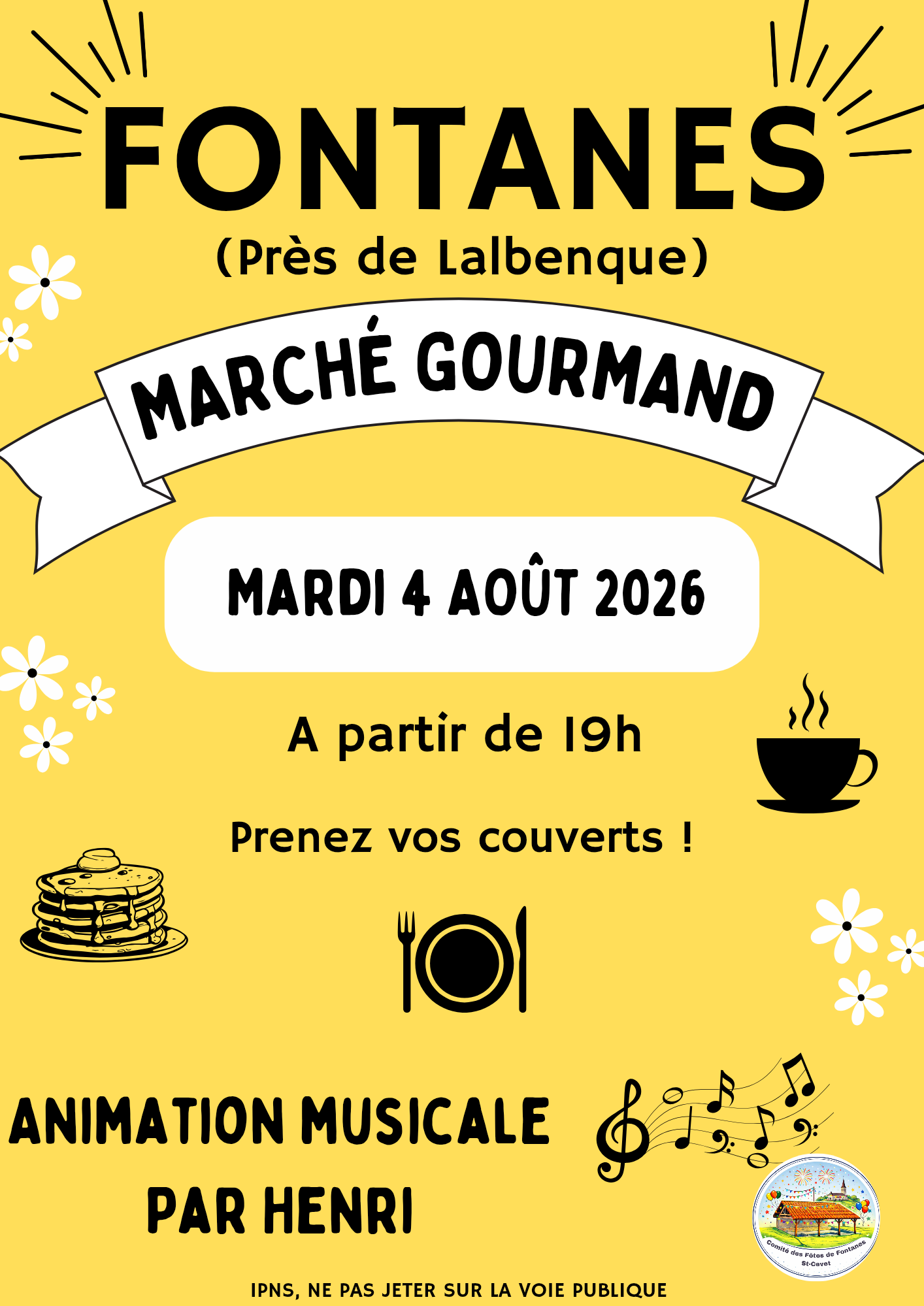 Figeac : Marché gourmand à Fontanes