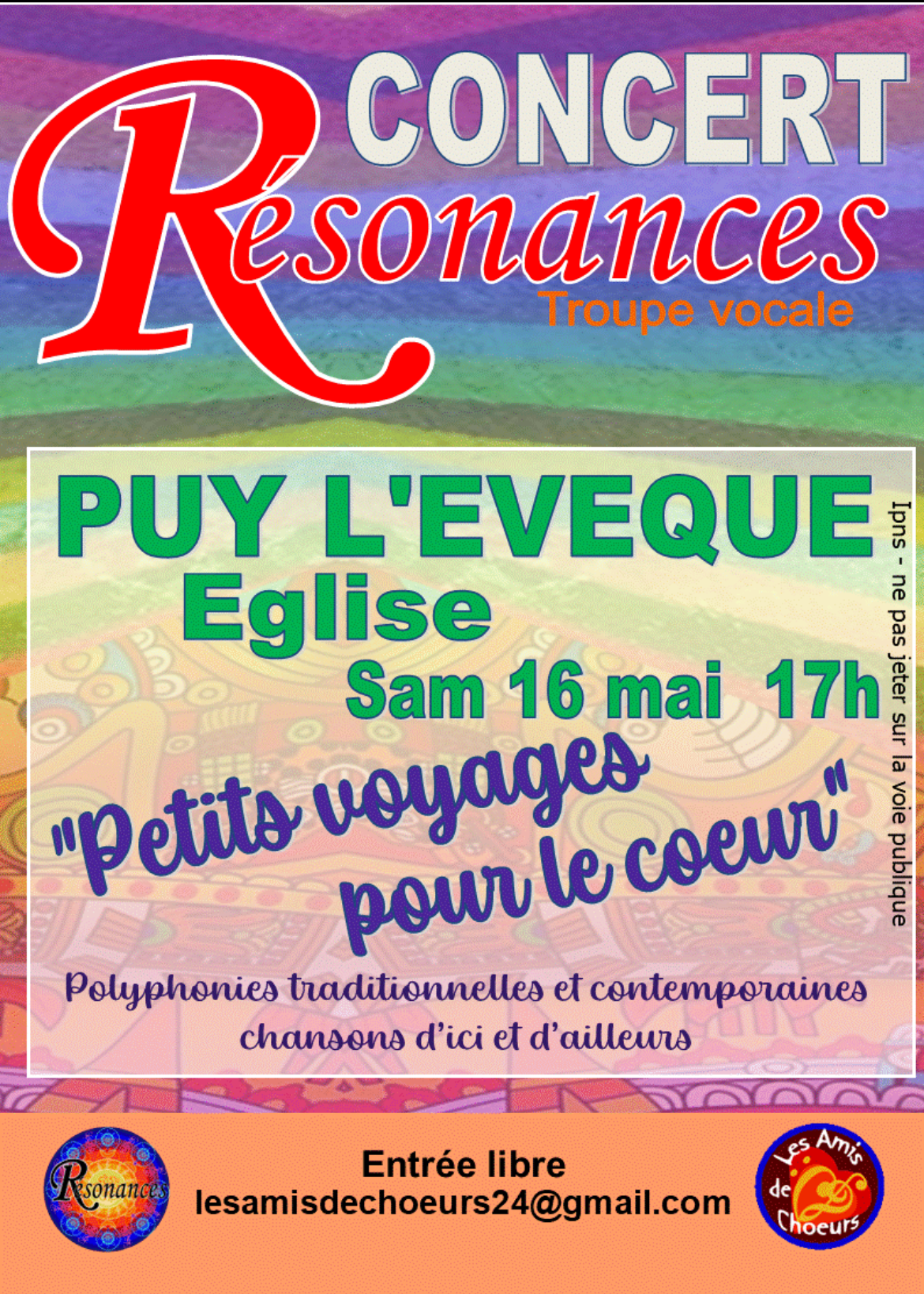 Figeac : Concert troupe vocale Résonances