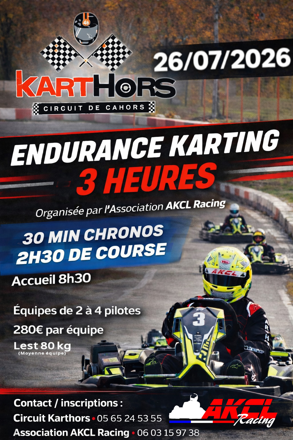 Figeac : Course d'endurance Karting à Karthors