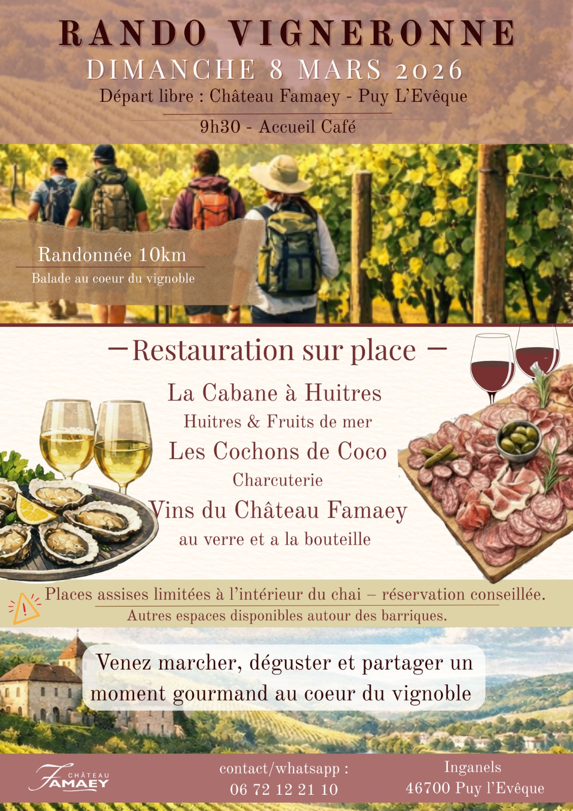 Figeac : Randonnée vigneronne au Château Famaey