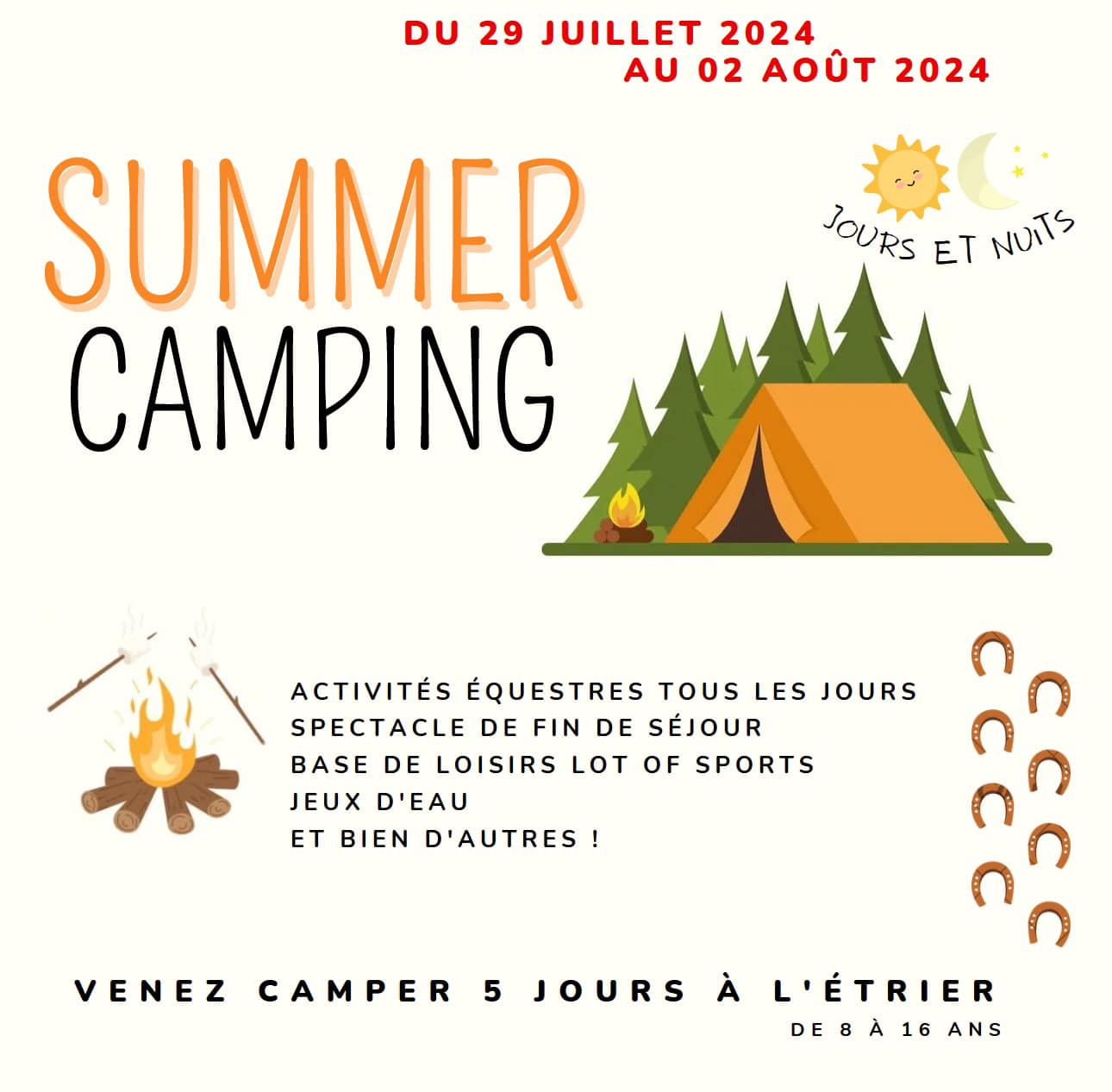 Figeac : Summer camping Club de l'Etrier Cahors-Bégoux