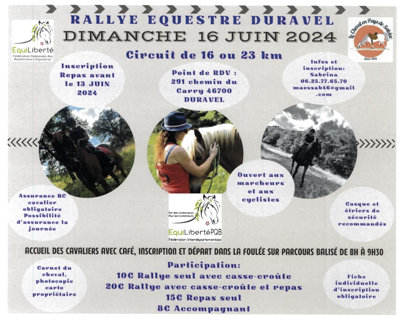 Figeac : Rallye équestre à Duravel