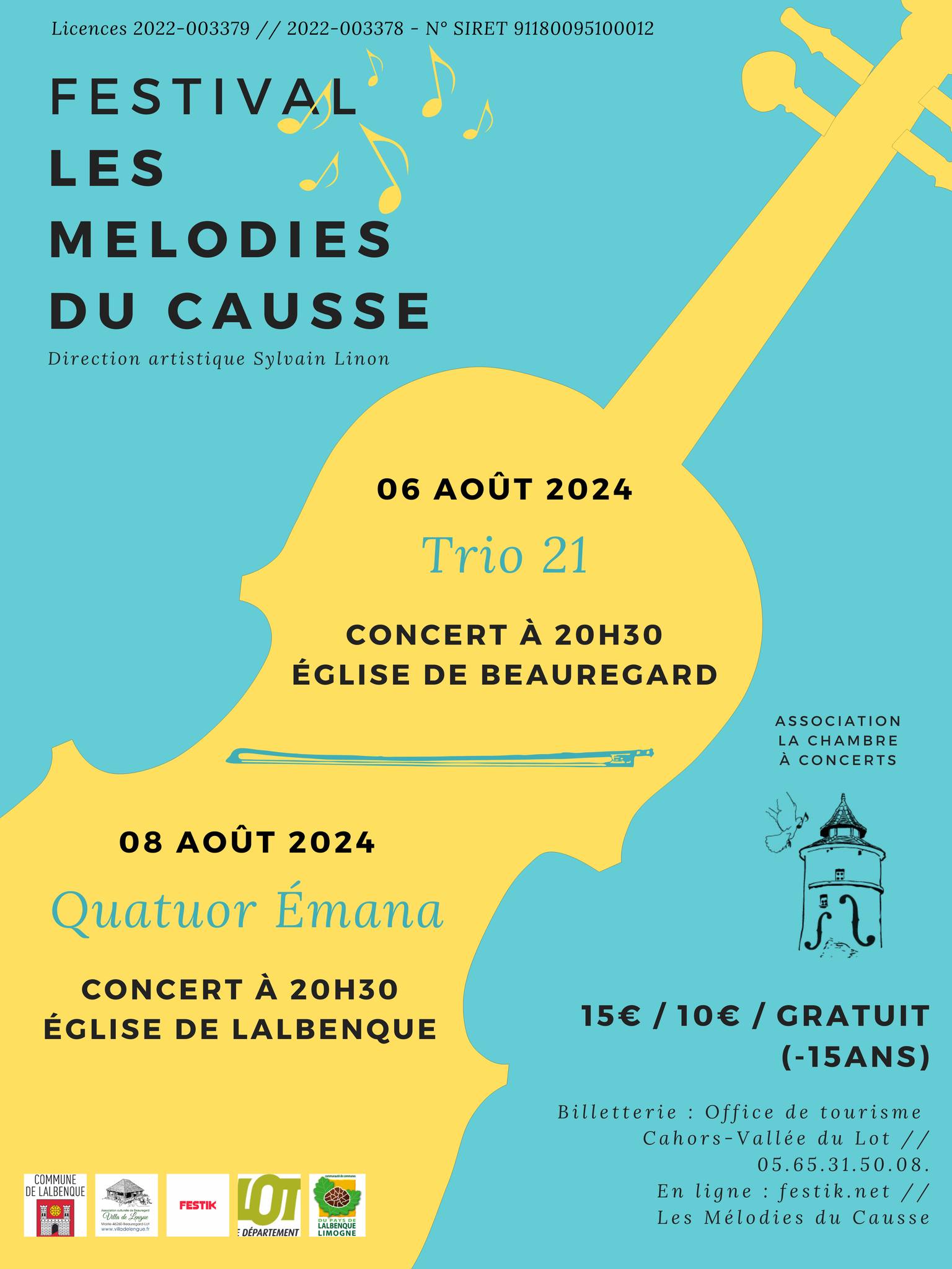 Figeac : Festival les Mélodies du Causse: Quatuor Emana