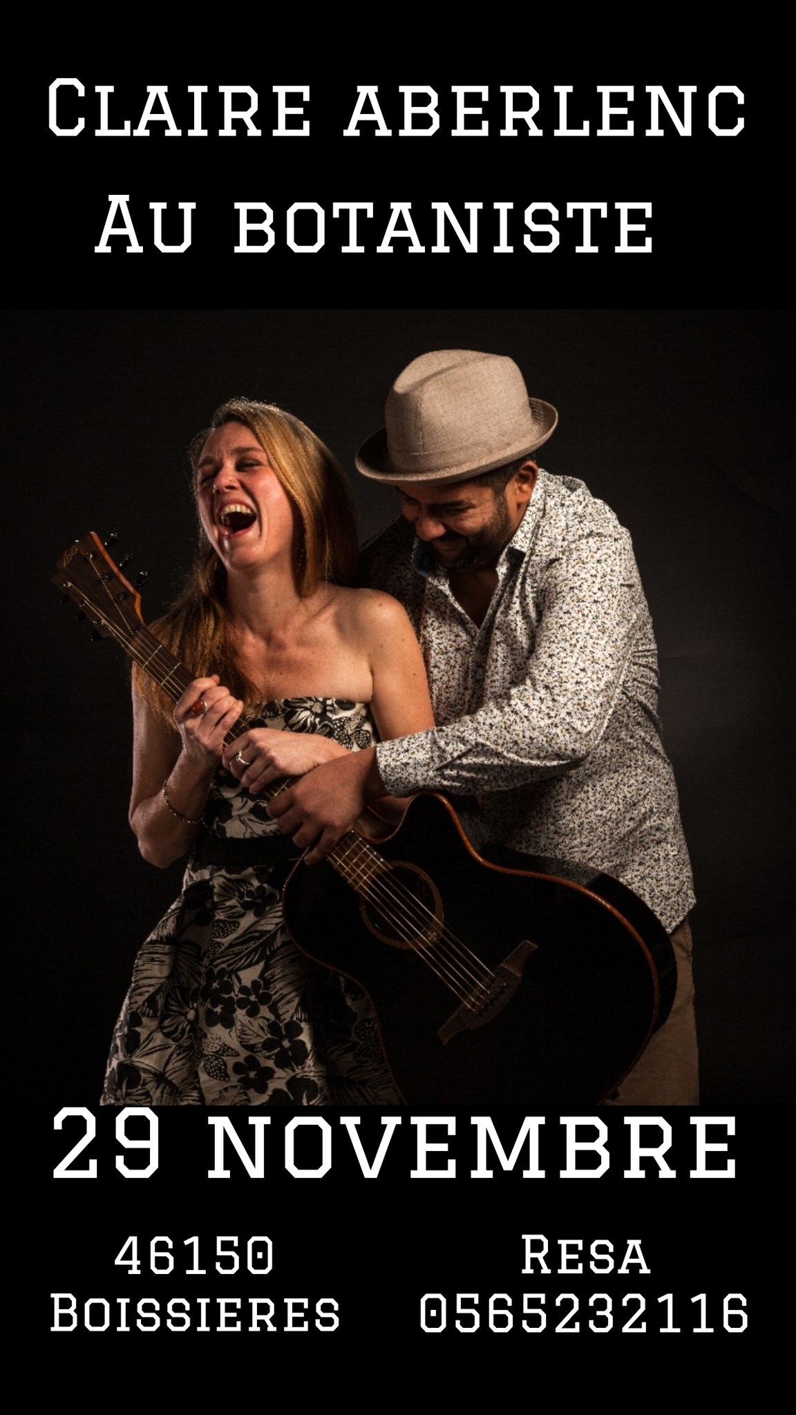 Figeac : Dîner concert au Botaniste: Claire Aberlenc