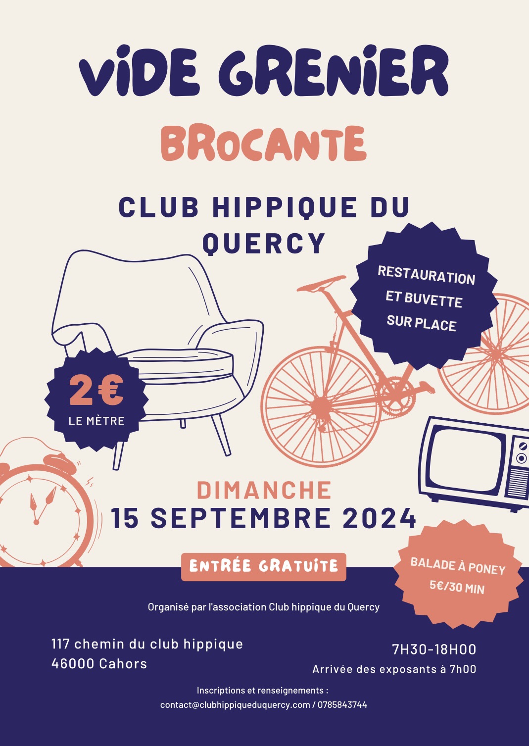 Figeac : Vide-greniers au Club Hippique du Quercy