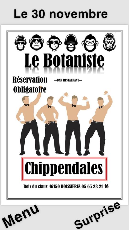 Figeac : Soirée Chippendale au Botaniste