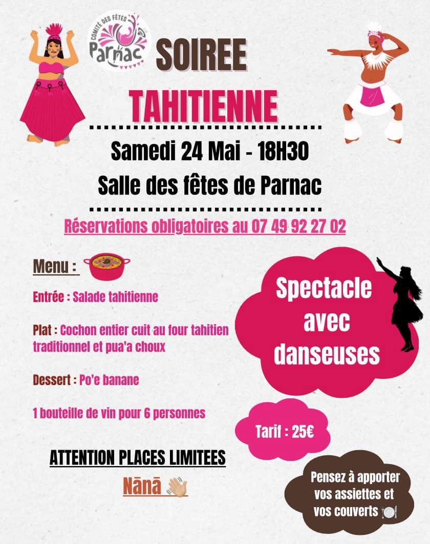 Figeac : Soirée tahitienne à Parnac