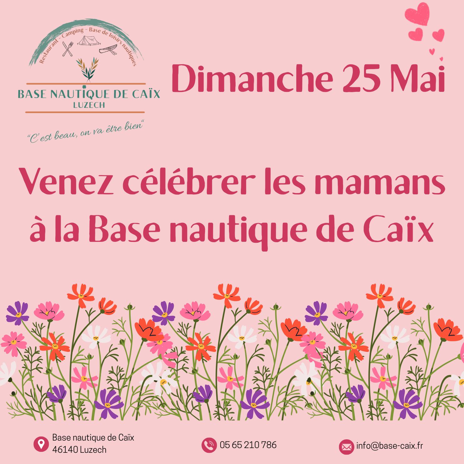 Menu fête des mères à la Base de Caïx