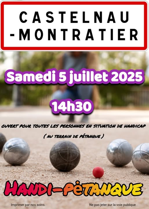 Figeac : Handi-pétanque à Castelnau-Montratier