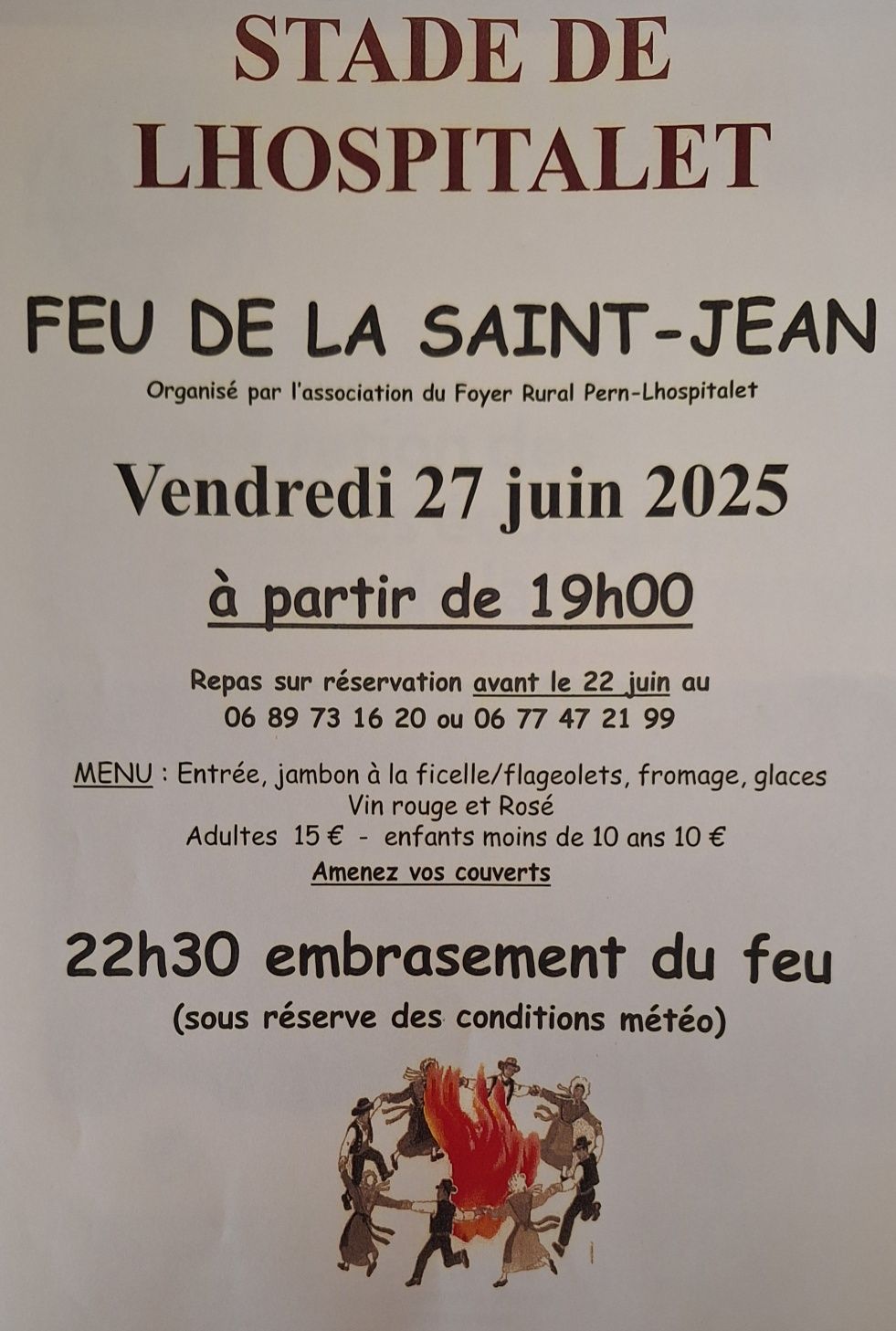 Figeac : Feu de la Saint-Jean à Lhospitalet