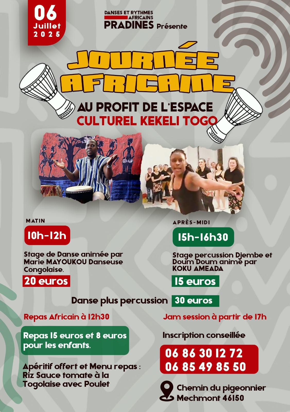 Figeac : Journée africaine par Danses et Rythmes Africains Pradines