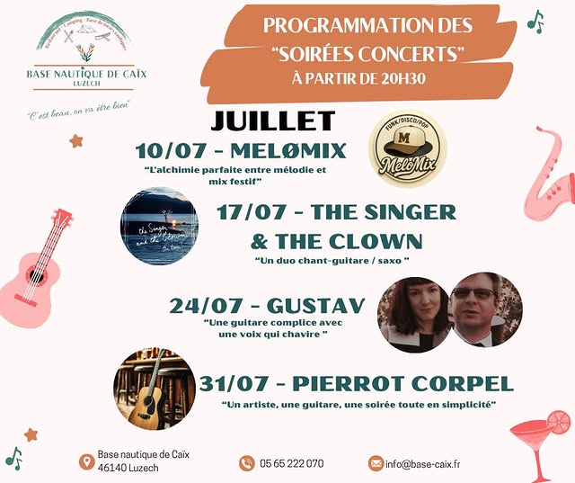 Figeac : Concert à la Base de Caïx : Gustav
