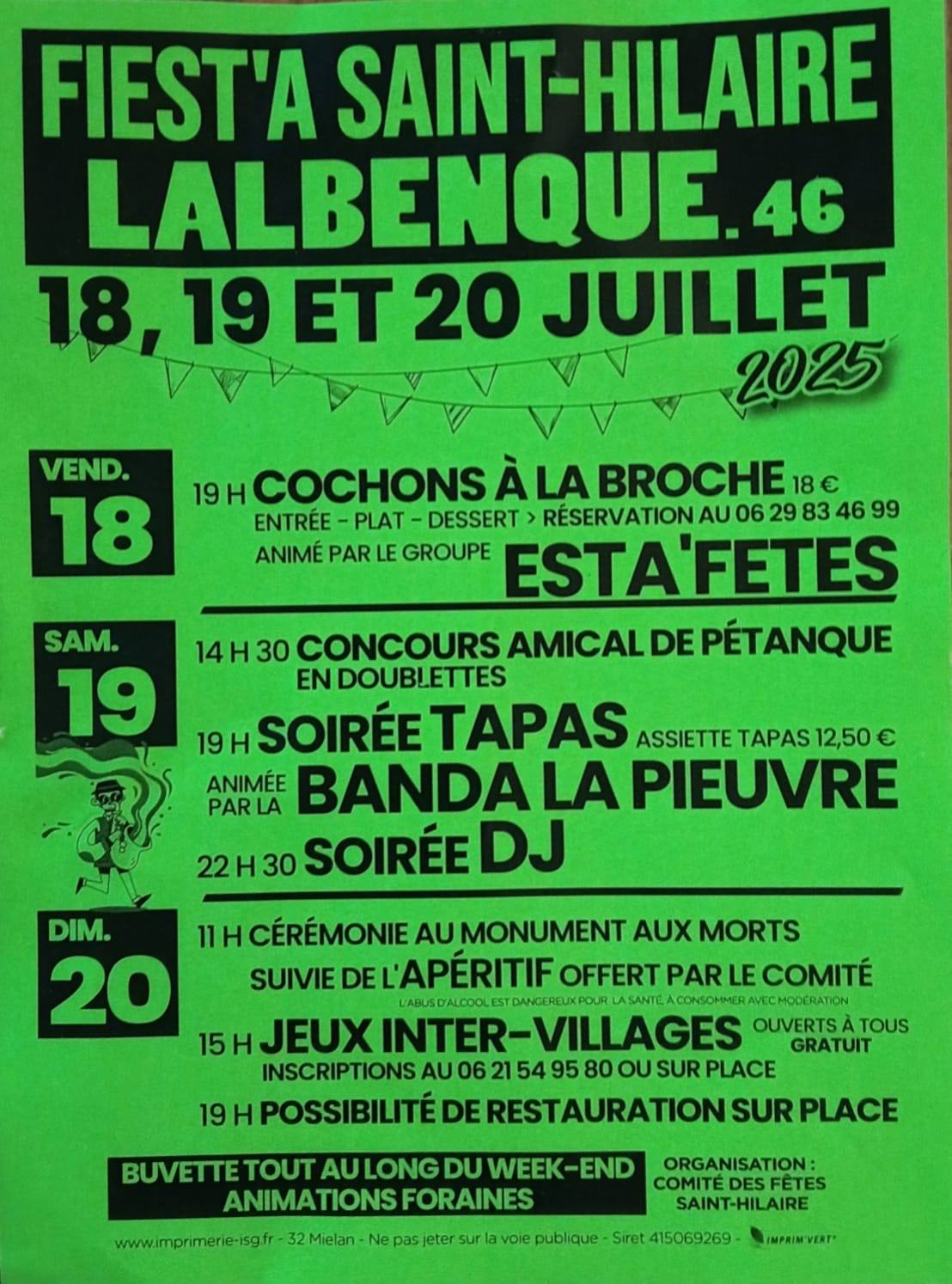 Figeac : Fête Votive de Saint-Hilaire
