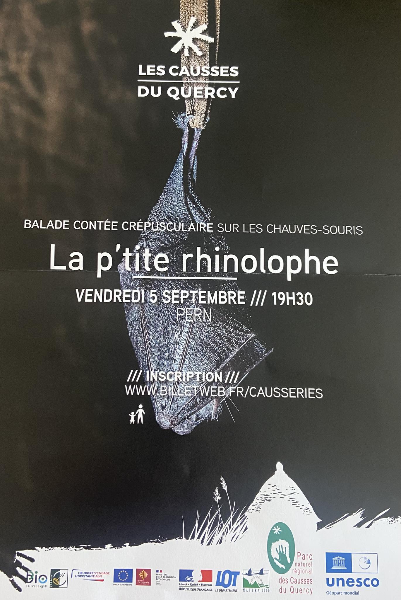Figeac : La p’tite rhinolophe : balade contée crépusculaire sur les chauves-souris