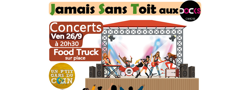 Figeac : Concert solidaire aux Docks : Jamais sans toit