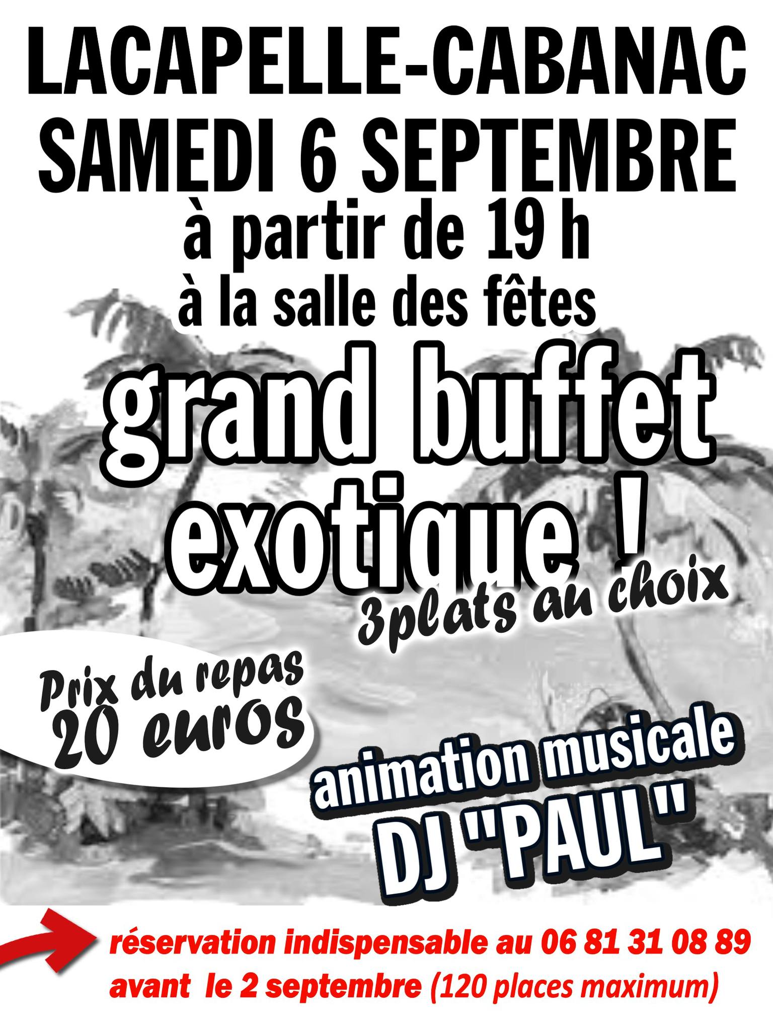 Figeac : Grand buffet exotique à Lacapelle-Cabanac