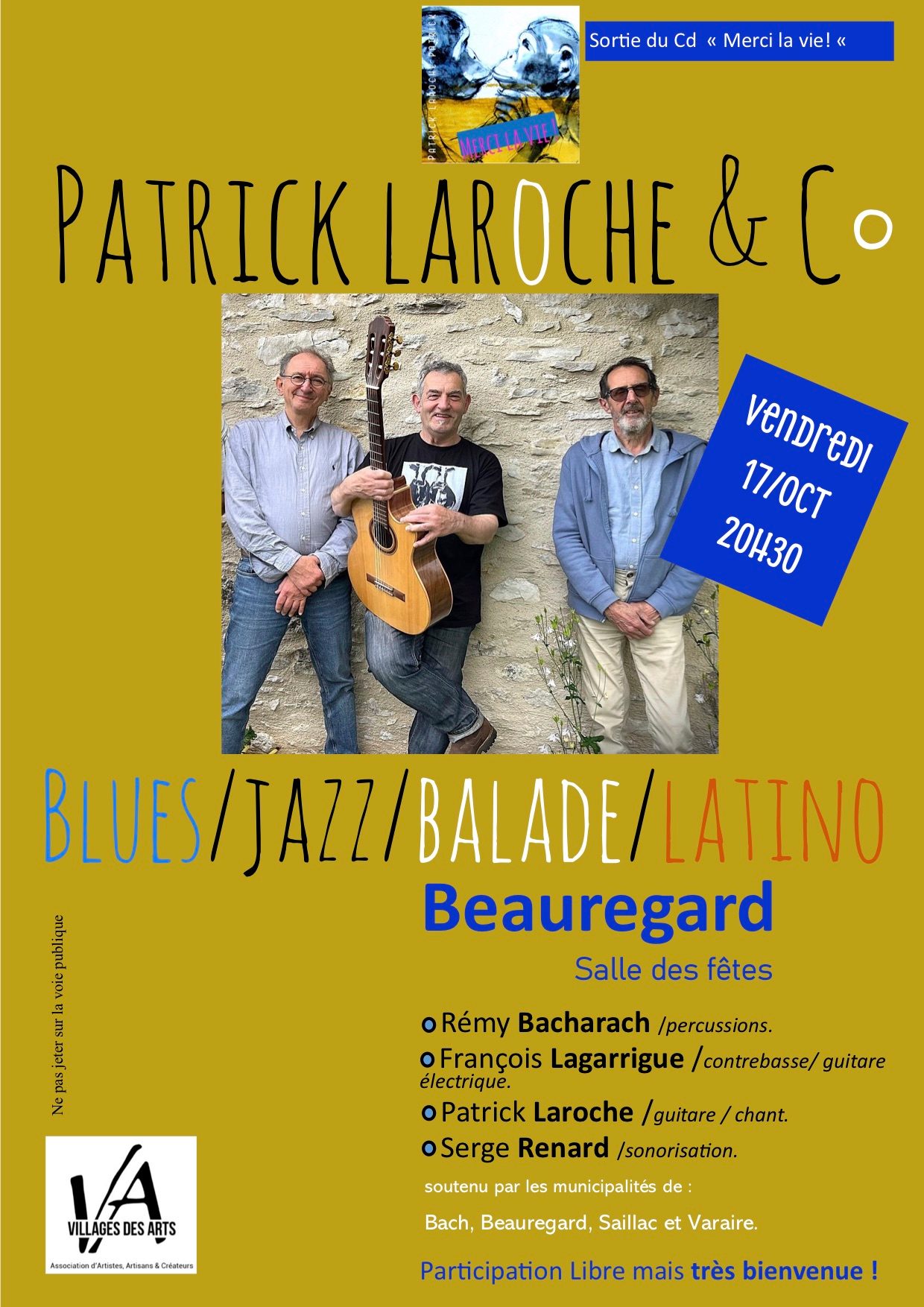Figeac : Concert de Patrick Laroche & Co