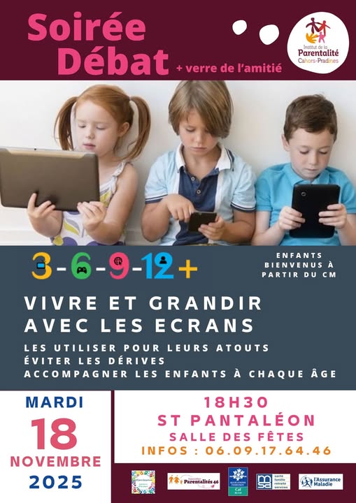 Figeac : Soirée débat : vivre et et grandir avec les écrans