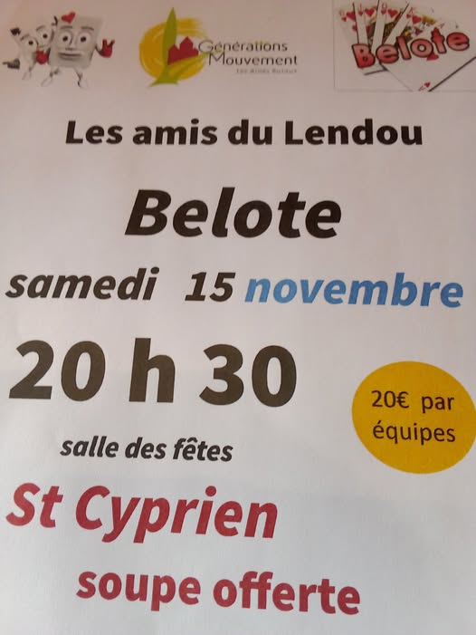 Figeac : Soirée belote