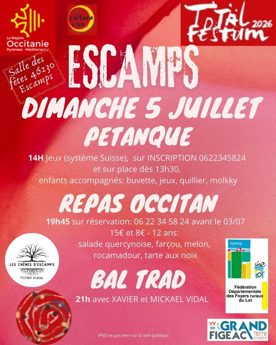 Figeac : Repas occitan et bal trad